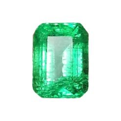 Loose Emerald Cut - Calibrated 8x6 mm - 1.62 Ct.  Natural  Zambia Gem