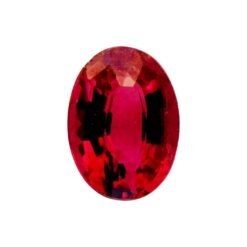 Natural earth-mined rubellite tourmaline, oval cut, 1.76 carats, measuring 8.65 x 6.25 x 4.35 mm
